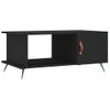 Mesa De Centro Madera Contrachapada Negro 90x50x40 Cm Vidaxl