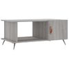 Mesa De Centro Madera Contrachapada Gris Sonoma 90x50x40 Cm Vidaxl