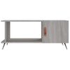 Mesa De Centro Madera Contrachapada Gris Sonoma 90x50x40 Cm Vidaxl