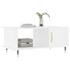 Mesa De Centro Madera Contrachapada Blanco 90x50x40 Cm Vidaxl