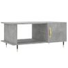 Mesa De Centro Madera Contrachapada Gris Hormigón 90x50x40 Cm Vidaxl