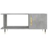 Mesa De Centro Madera Contrachapada Gris Hormigón 90x50x40 Cm Vidaxl