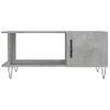 Mesa De Centro Madera Contrachapada Gris Hormigón 90x50x40 Cm Vidaxl