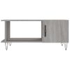 Mesa De Centro Madera Contrachapada Gris Sonoma 90x50x40 Cm Vidaxl