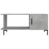 Mesa De Centro Madera Contrachapada Gris Hormigón 90x50x40 Cm Vidaxl