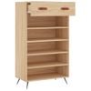 Zapatero Madera De Ingeniería Roble Sonoma 60x35x105 Cm Vidaxl