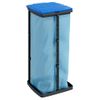 Soportes Para Bolsas De Basura 2 Uds Pp Negro Y Azul 60 L Vidaxl