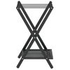 Soporte Para Maletas Bambú Negro 68x38x58 Cm Vidaxl