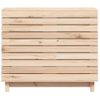 Cesto Para La Ropa Sucia Madera Maciza De Pino 88,5x44x76 Cm Vidaxl