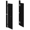 Puertas De Cocina Exterior 2 Uds Madera Pino Negro 50x9x82 Cm Vidaxl