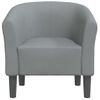 Sillón De Tela Gris Claro Vidaxl