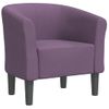 Sillón De Tela Morado Vidaxl