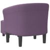 Sillón Con Taburete Tela Morado Vidaxl