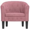 Sillón De Terciopelo Rosa Vidaxl