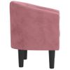 Sillón De Terciopelo Rosa Vidaxl