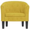 Sillón De Terciopelo Amarillo Vidaxl