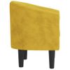 Sillón De Terciopelo Amarillo Vidaxl