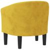 Sillón De Terciopelo Amarillo Vidaxl