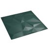 Paneles De Pared 24 Uds Xps Diamante Verde 50x50 Cm 6 M² Vidaxl