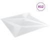 Paneles De Pared 12 Uds Xps Estrella Blanco 50x50 Cm 3 M² Vidaxl