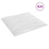 Paneles De Pared 24 Uds Xps Piedra Blanco 50x50 Cm 6 M² Vidaxl