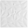 Paneles De Pared 12 Uds Xps Amatista Blanco 50x50 Cm 3 M² Vidaxl