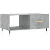 Mesa De Centro Madera Contrachapada Gris Hormigón 90x50x40 Cm Vidaxl