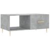 Mesa De Centro Madera Contrachapada Gris Hormigón 90x50x40 Cm Vidaxl