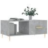 Mesa De Centro Madera Contrachapada Gris Hormigón 90x50x40 Cm Vidaxl