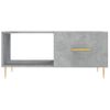 Mesa De Centro Madera Contrachapada Gris Hormigón 90x50x40 Cm Vidaxl