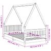 Estructura De Cama Infantil Madera Maciza De Pino 90x190 Cm Vidaxl