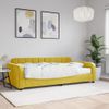 Sofá Cama Con Colchón Terciopelo Amarillo 100x200 Cm Vidaxl