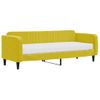 Sofá Cama Con Colchón Terciopelo Amarillo 80x200 Cm Vidaxl