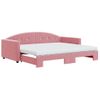 Sofá Cama Nido Con Colchón Terciopelo Rosa 90x200 Cm Vidaxl