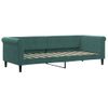 Sofá Cama Nido Con Colchón Terciopelo Verde Oscuro 80x200 Cm Vidaxl