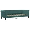 Sofá Cama Nido Con Cajones Terciopelo Verde Oscuro 80x200 Cm Vidaxl