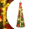 Árbol De Navidad Artificial Desplegable 100 Led Verde 150 Cm Vidaxl