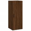 Aparador Alto Madera Contrachapada Roble Marrón 34,5x34x180 Cm Vidaxl