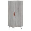 Aparador Alto Madera Contrachapada Gris Sonoma 34,5x34x180 Cm Vidaxl