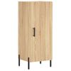 Aparador De Madera Contrachapada Roble Sonoma 34,5x34x180 Cm Vidaxl