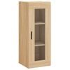 Aparador De Madera Contrachapada Roble Sonoma 34,5x34x180 Cm Vidaxl