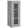 Aparador Alto Madera Contrachapada Gris Sonoma 34,5x34x180 Cm Vidaxl