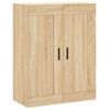 Aparador Alto Madera Contrachapada Color Roble 69,5x34x180 Cm Vidaxl