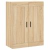 Aparador Alto Madera Contrachapada Color Roble 69,5x34x180 Cm Vidaxl