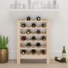 Botellero Madera Maciza De Pino 65x29x112 Cm Vidaxl