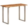 Mesa De Comedor Madera Maciza De Acacia 110x50x76 Cm Vidaxl