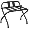 Soporte Para Maletas Con Respaldo Negro 56x39x52 Cm Vidaxl