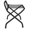 Soporte Para Maletas Con Respaldo Negro 56x39x52 Cm Vidaxl