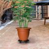 Soporte Para Plantas Con Ruedas 2 Uds Negro Diámetro 30cm 170kg Vidaxl