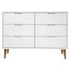 Mesita De Noche Molde Madera Maciza De Pino Blanca 113x40x80 Cm Vidaxl